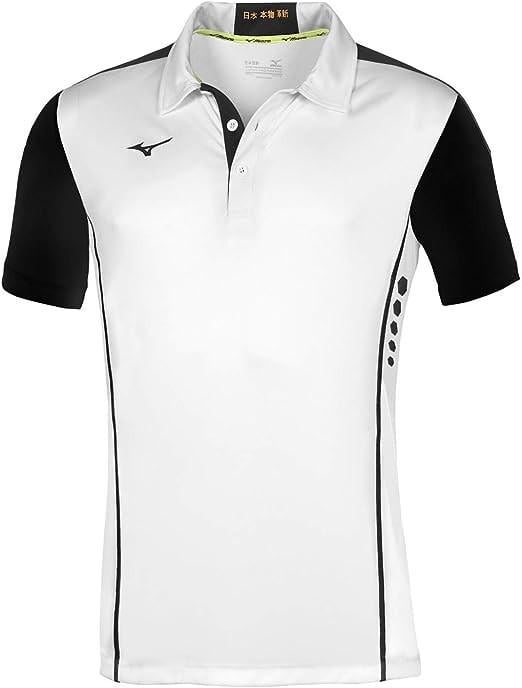 Поло мужское Mizuno Men Hex Rect Polo L Белый/Черный (62EA7001-73 L)