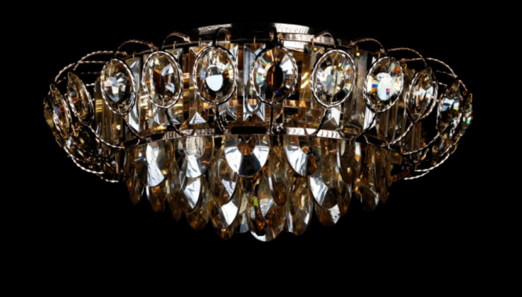 Хрустальная люстра L8128/450/3 Золото/Желтый (AN000246)