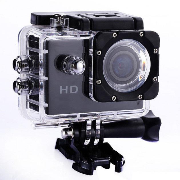 Экшн камера Action Camera D600 с аквабоксом и селфи палка-монопод