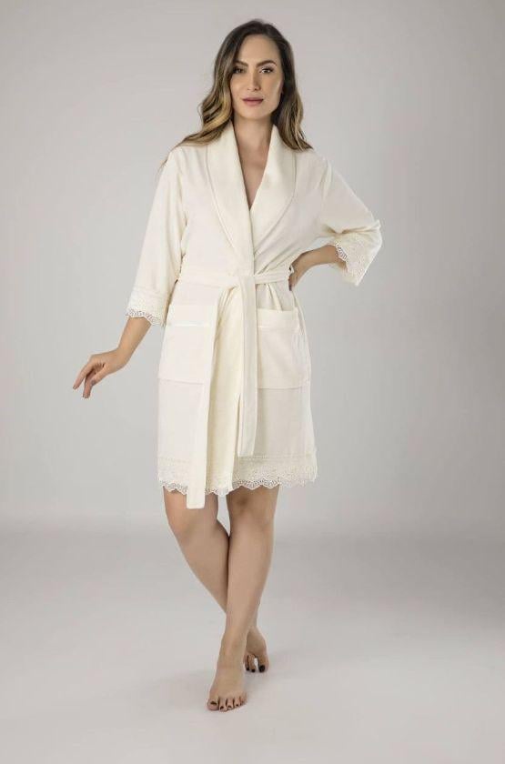 Халат женский Nusa хлопок/бамбук M Кремовый (2000022279660)