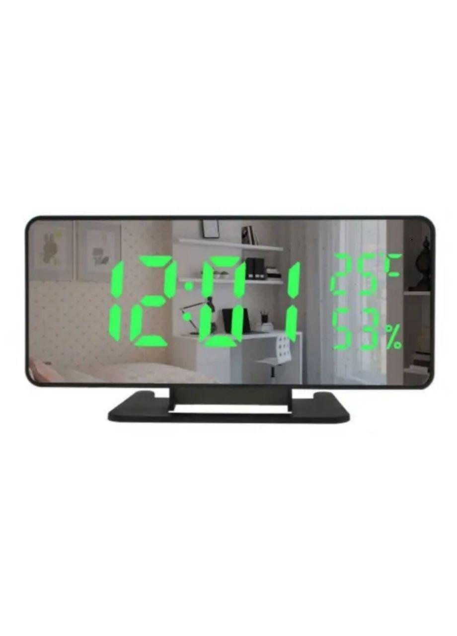 ᐉ Часы настольные XO VST 888Y с зеленой подсветкой Чёрный (888А)