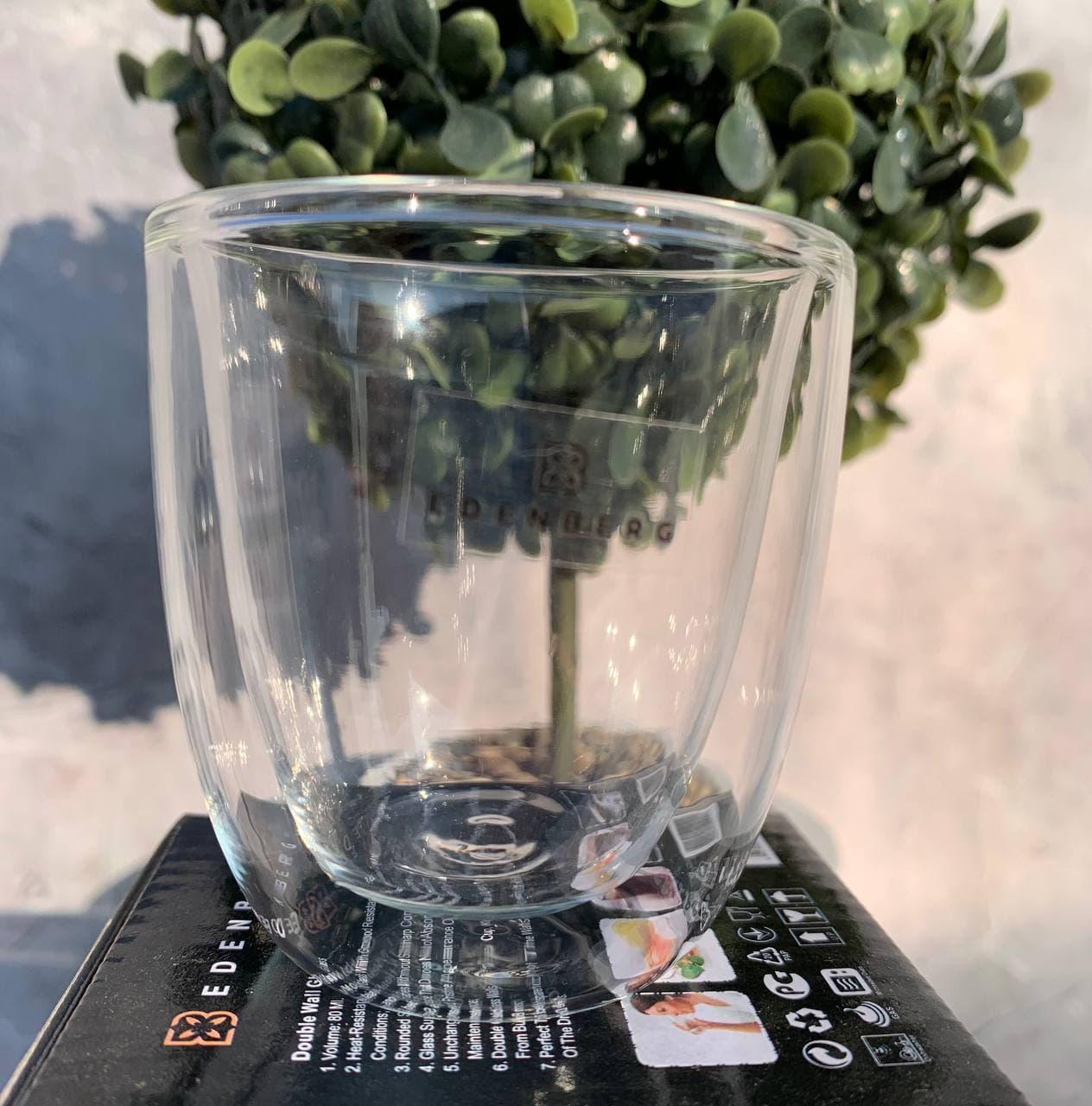 Набір склянок Edenberg із подвійними стінками 2 шт. 80 мл (EB-19511) - фото 3