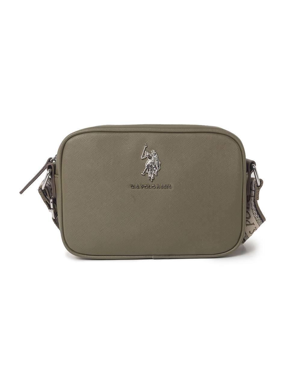 Женская сумка кросс-боди U.S. Polo ASSN FERN через плечо Хаки (38427320)