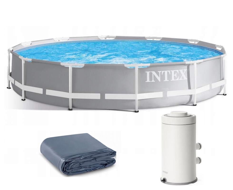 Басейн каркасний Intex 366х76 см 6503 л фільтр-насос 2006 л/год тент
