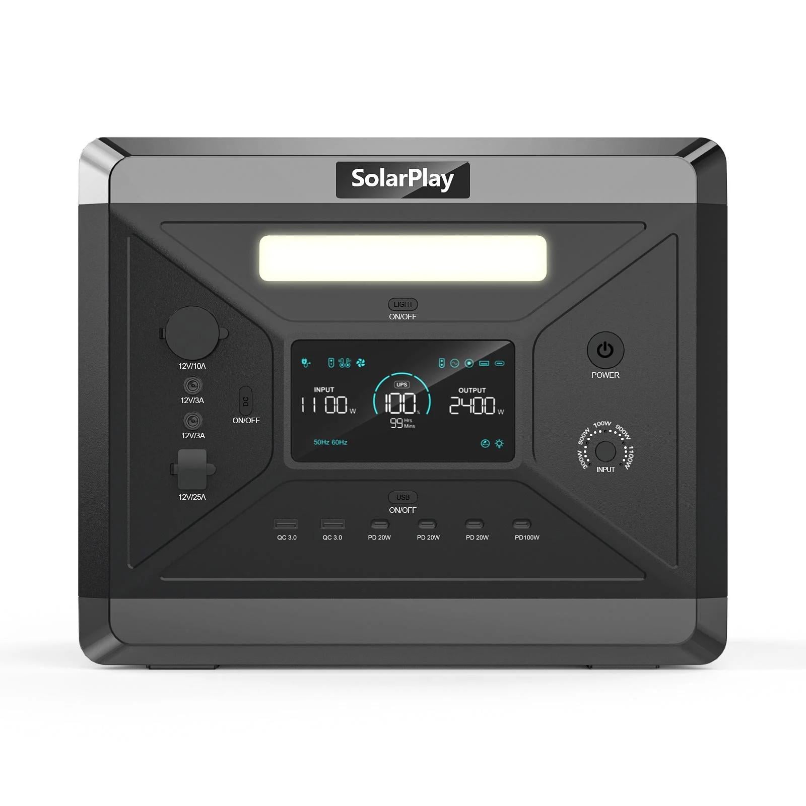 Зарядная станция SolarPlay BCQ2501 2160 Вт/ч LiFePO4 2400 Вт