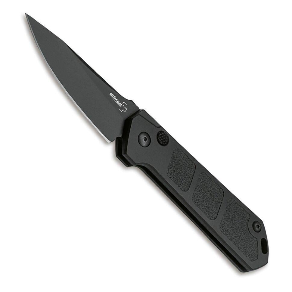 Ніж складаний Boker Plus Kihon Auto Black Blade AUS-8 Button Lock Black (01BO951) Ніж складаний Boker Plus Kihon Auto Black Blade AUS-8 Button Lock Black (01BO951)