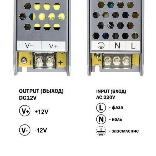 Блок живлення Biom Professional DC12 100W 8,3А 140x49x29 мм (BPU-100) - фото 4