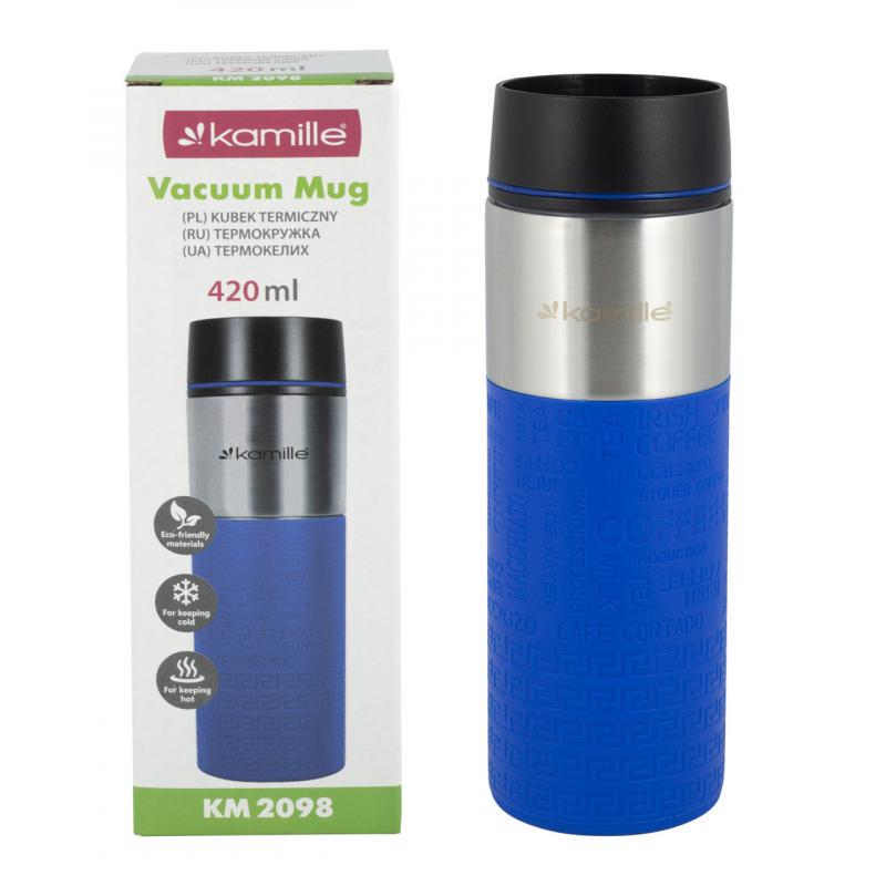Термос Kamille Cortado 420 мл Синій - фото 6 Термос Kamille Cortado 420 мл Синій - фото 6