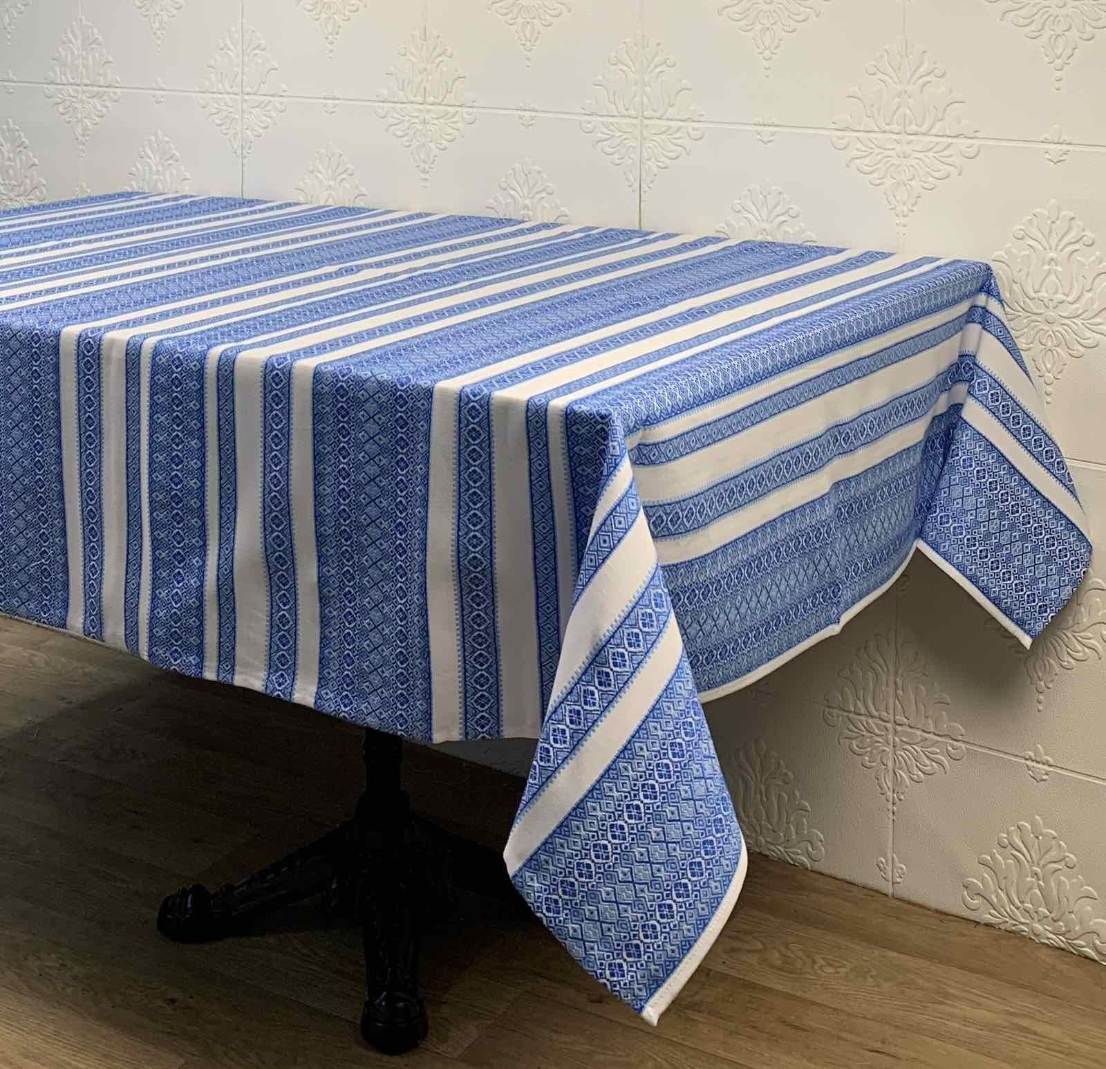 Скатертина Едельвіка Тіффані 99-23/00 140x220 см Блакитний (CN32028)