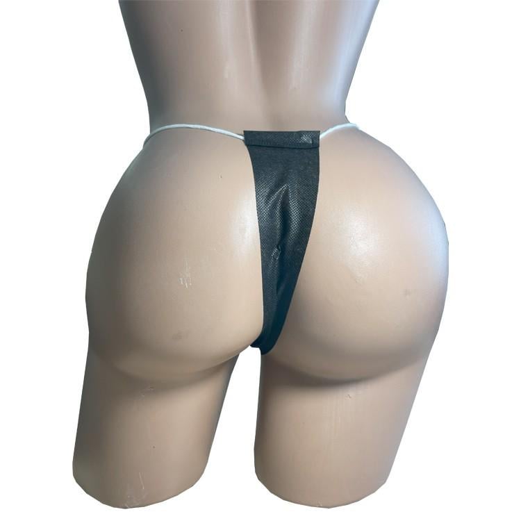 Трусики-стринги одноразовые Monaco Style S/M 50 шт. Черный (88884) - фото 4