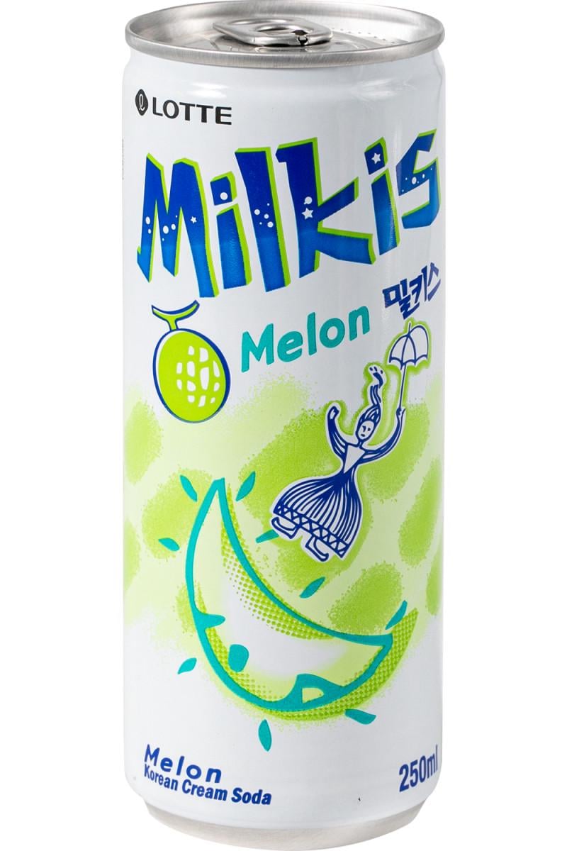 Напиток сильногазированный LOTTE Melon Milkis 250 мл (000009433)