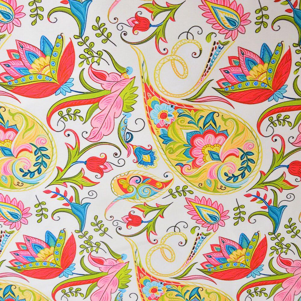 Тканина бавовна Панама Орнамент огірки 235 гр/м2 з захистом від плям 180 см (27394)