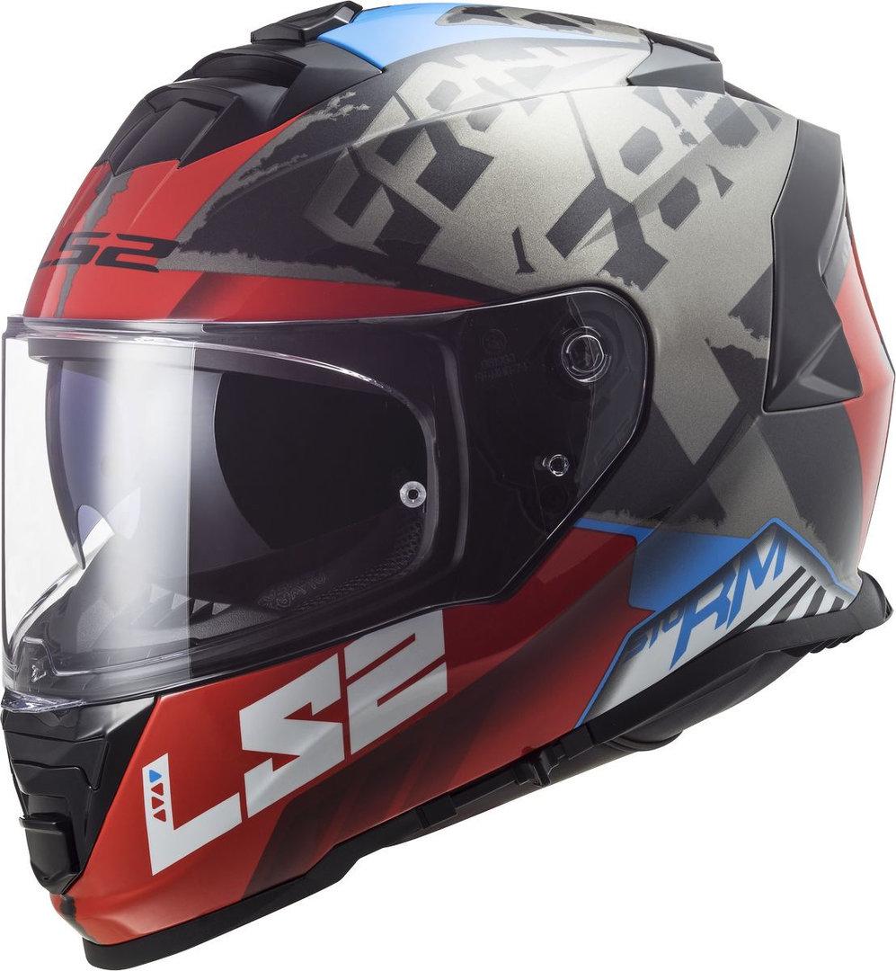 Мотошлем LS2 FF800 Storm Sprinter XL Black/Red/Titanium (21536)
