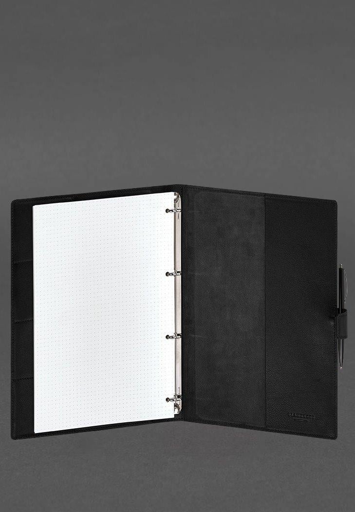 Блокнот шкіряний А4 Софт-бук 9.2 краст Чорний (A-027962) - фото 4 Блокнот шкіряний А4 Софт-бук 9.2 краст Чорний (A-027962) - фото 4