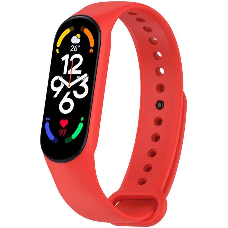 Ремінець силіконовий для Xiaomi Mi Band 7/6/5/4/3 Червоний (00000077052_7)
