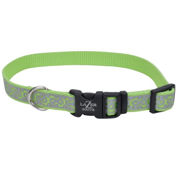 Нашийник світловідбиваючий для собак Coastal Lazer Brite Reflective Collar 1,6х30-46 см (46431_LGM18)