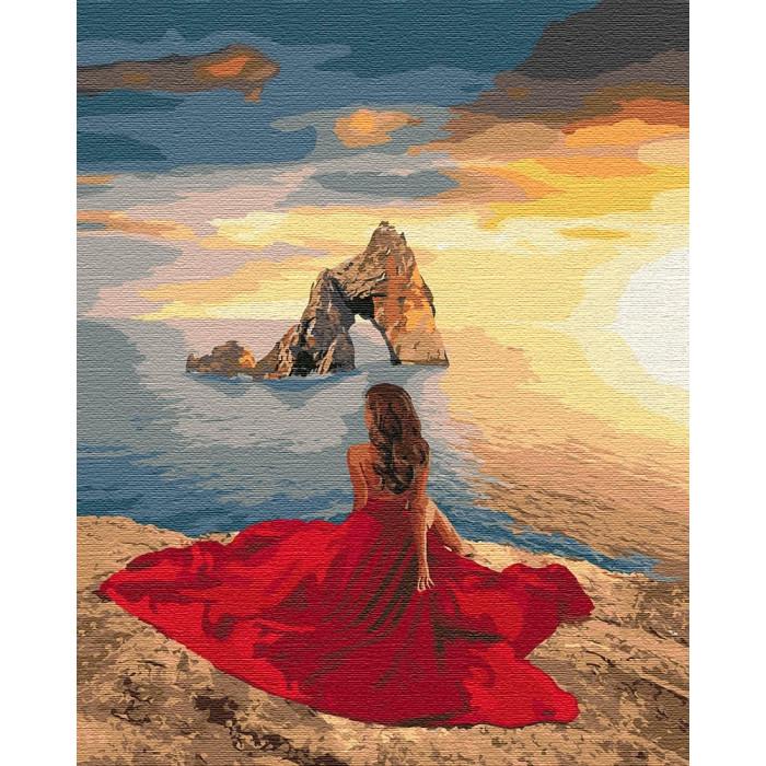 Картина по номерам Ідейка Раскошный закат 40х50 см (KHO4733)