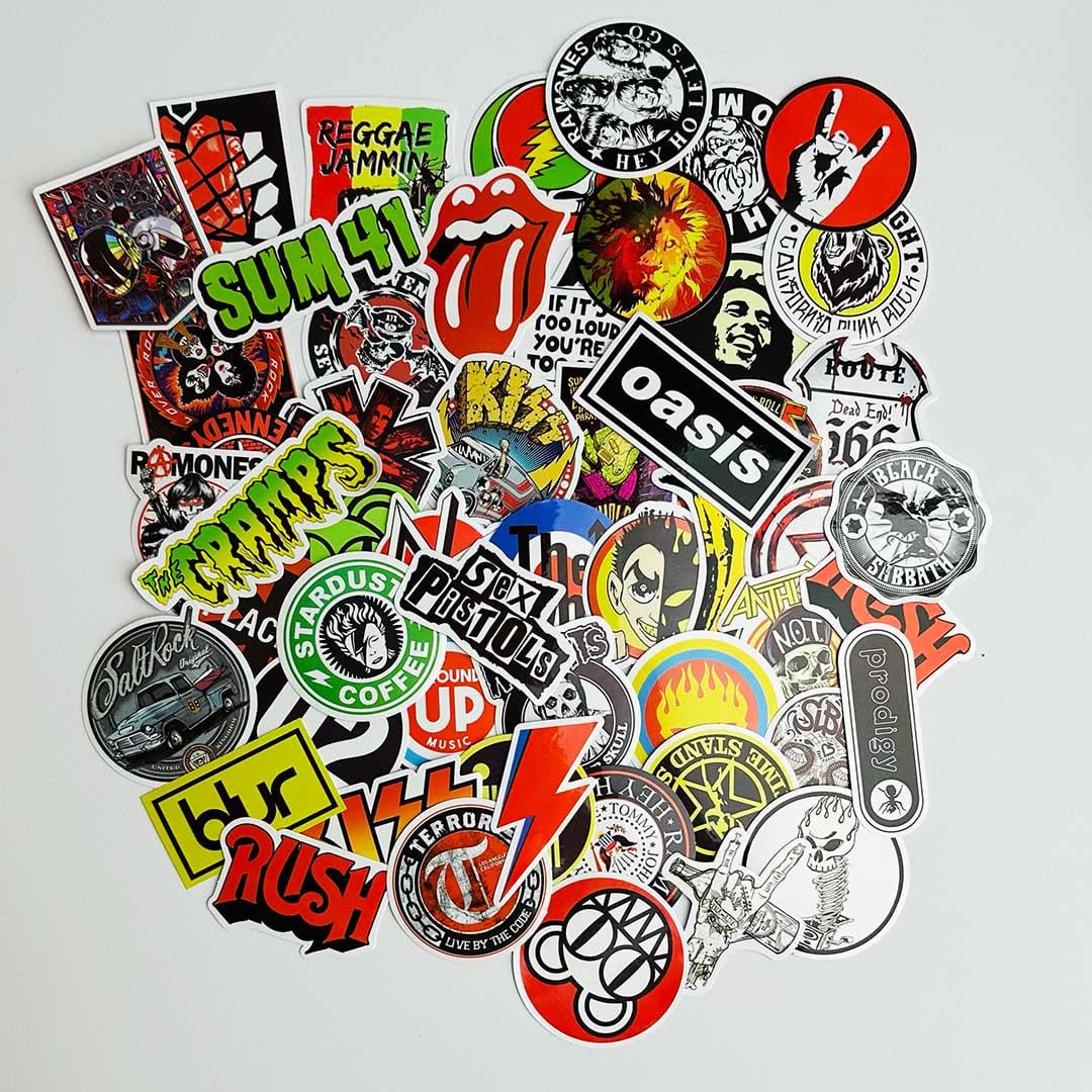 Стикер пак ламинированый Rock Bands Logo stk070 (00000002577)