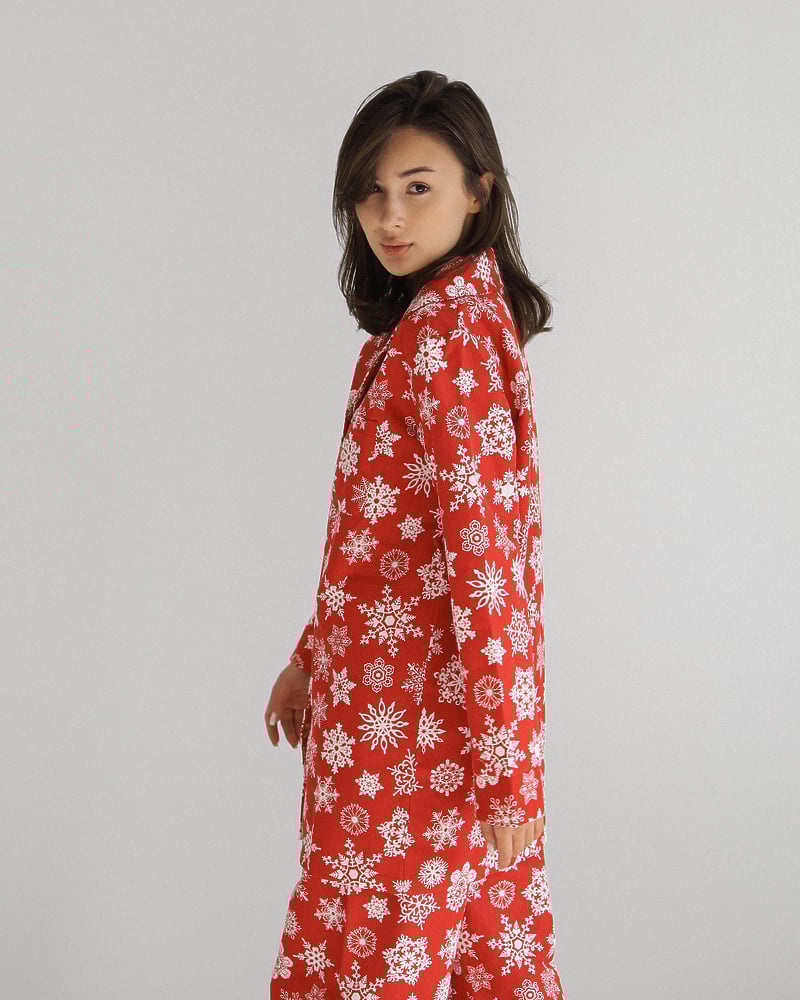 Піжамний костюм жіночий Модельєр 25887 р. 44 Червоно-білий (14985) - фото 6 Піжамний костюм жіночий Модельєр 25887 р. 44 Червоно-білий (14985) - фото 6