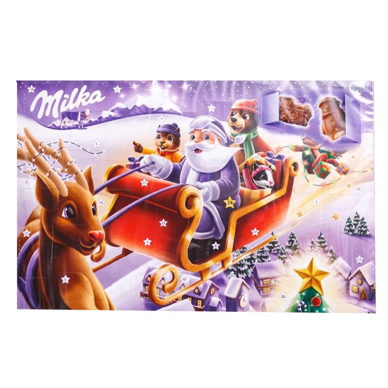 Новорічний адвент календар Milka шоколадний (AK-015)