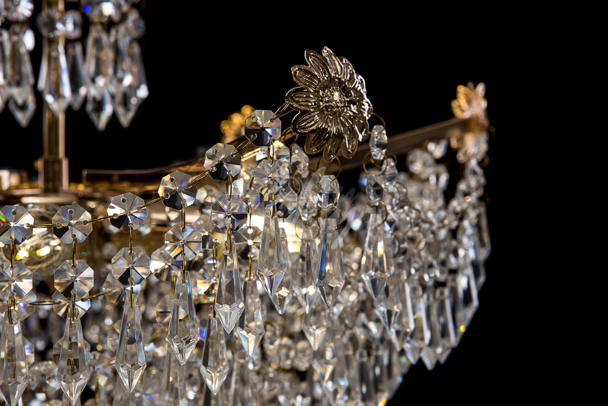 Кришталева люстра L8431/6 FGD-WT Білий/Золото (AN000430) - фото 2