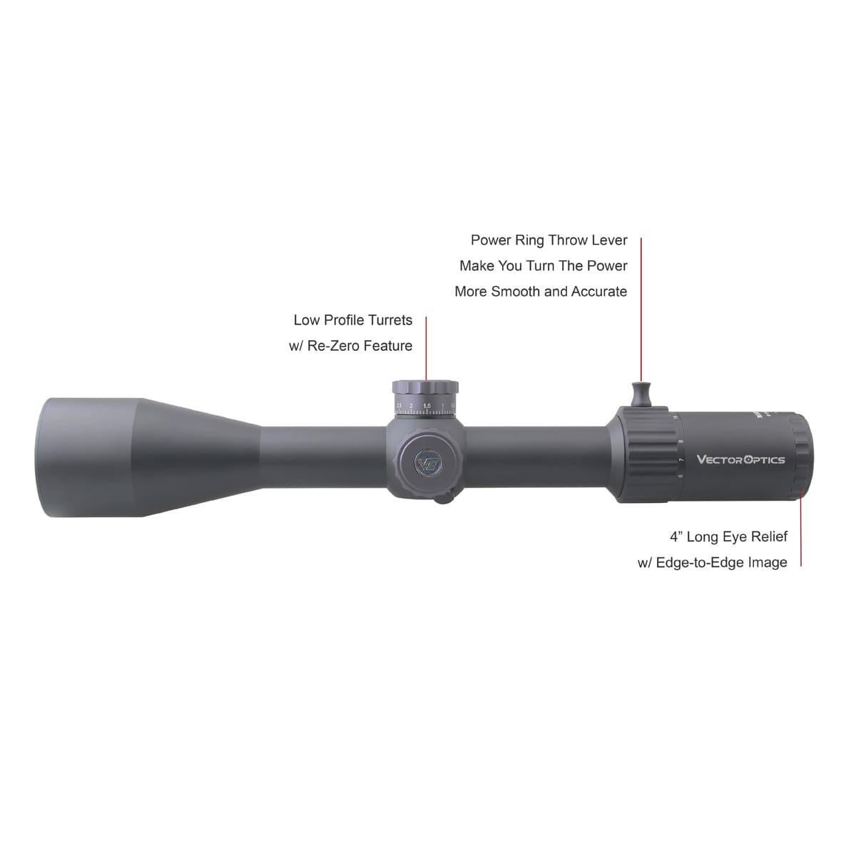 Прицел оптический Vector Optics Marksman 6-24x50 30 мм FFP (5002882) - фото 5 Прицел оптический Vector Optics Marksman 6-24x50 30 мм FFP (5002882) - фото 5