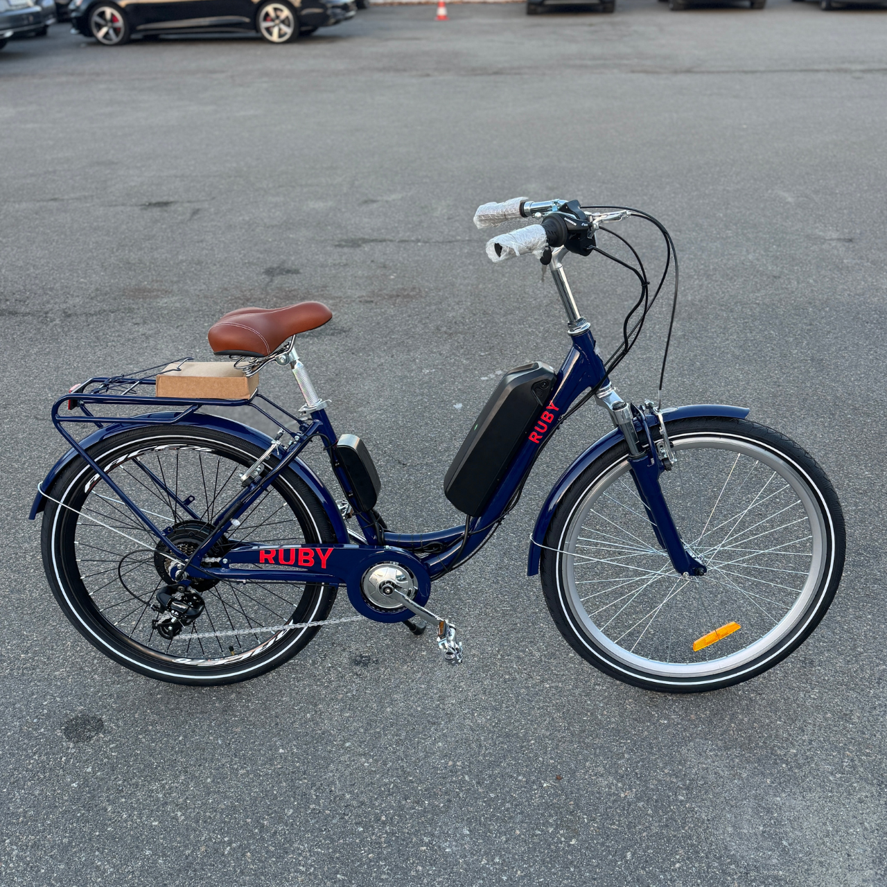 Велосипед з електроприводом AL Dorozhnik eRUBY DD FR 26" рама-17" 36B 15Ахч 500 Вт 50 км запас ходу з амортизаційною вилкою - фото 2