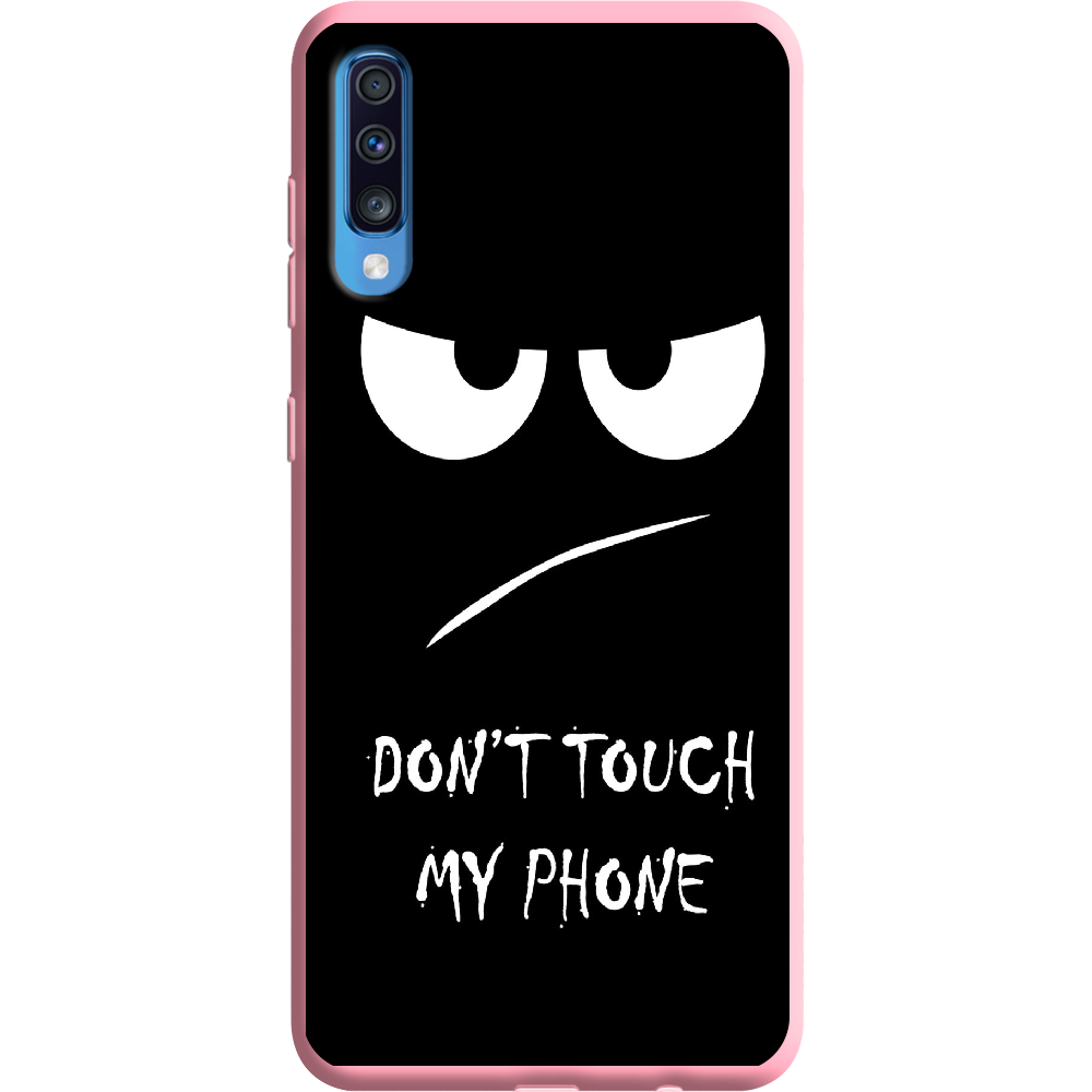 Чехол Boxface Samsung A705 Galaxy A70 Don't Touch my Phone Розовый силикон (36860-up535-37422)