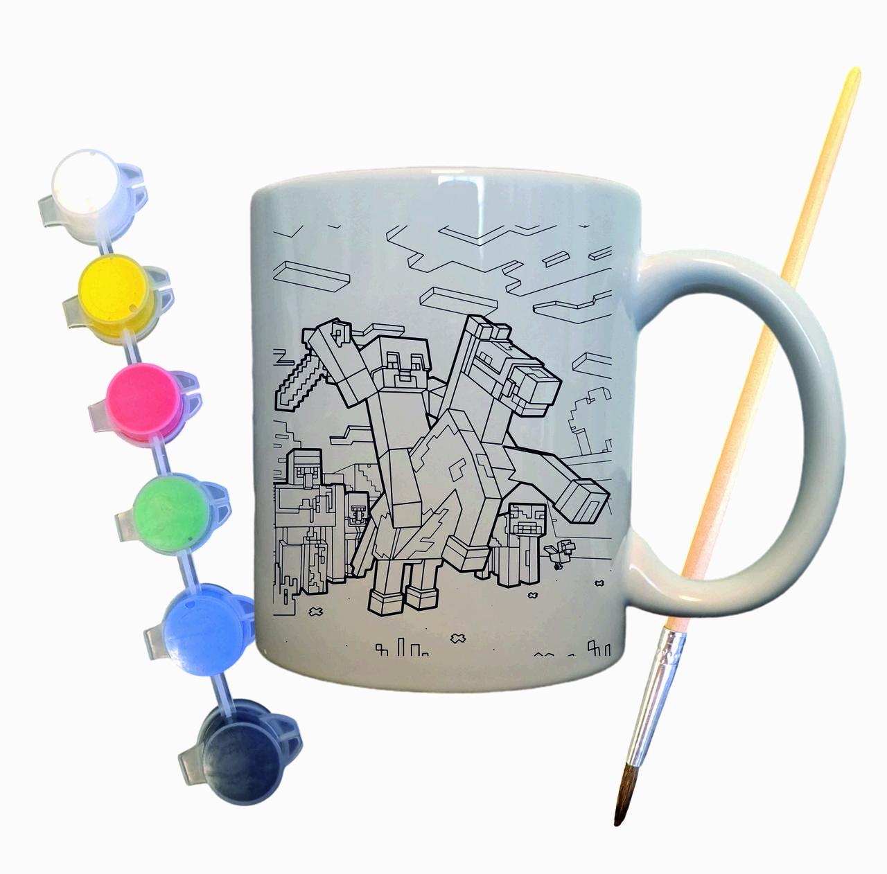 Набор для творчества кружка раскраска Моб из любимой игры 330 мл Белый (КР0035)