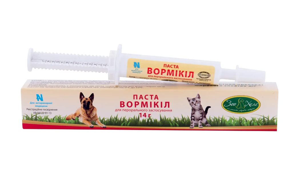Ветпрепарат Вормикил паста 14 гр Ветпрепарат Вормикил паста 14 гр
