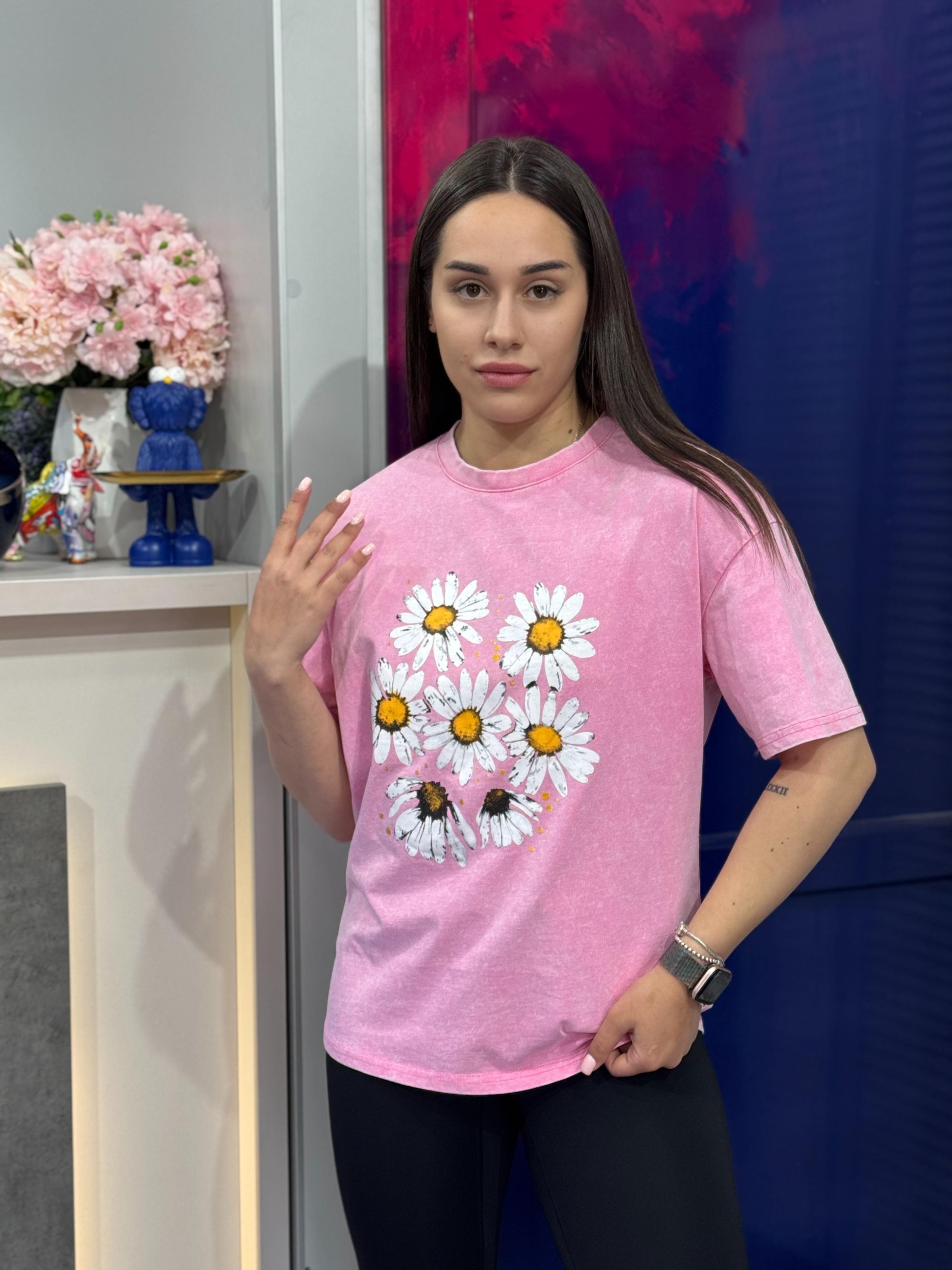 Футболка женская OS Розовый (#27003-02)