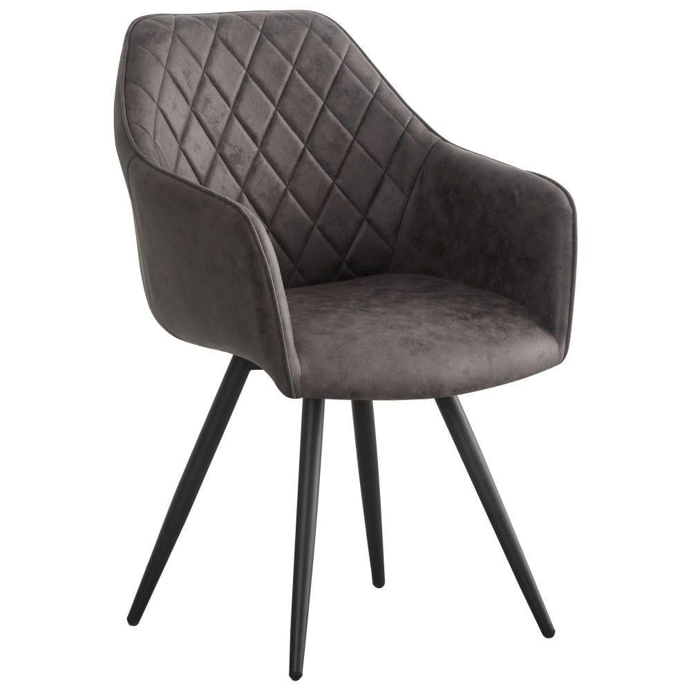 Кресло поворотное AMF Galaktika Черный/Красно-коричневый (555353)