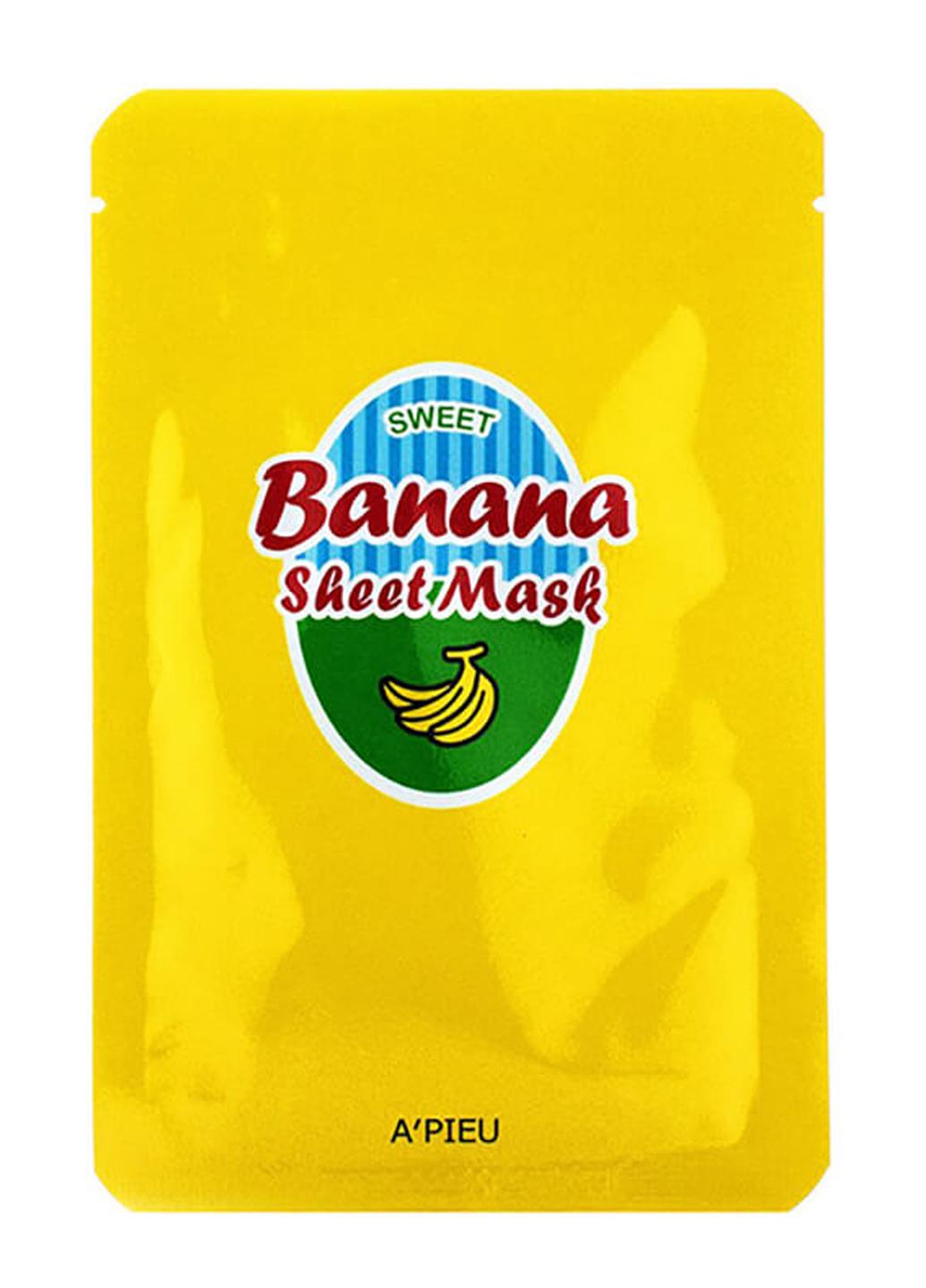 Маска тканинна для обличчя A'pieu Banana Honey Sheet Mask 30 г (573646)