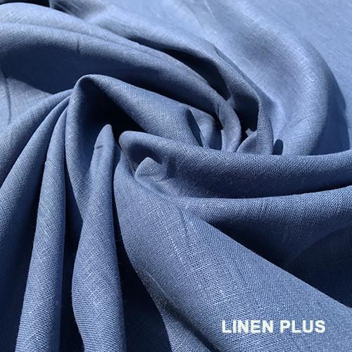 Ткань костюмная LINEN PLUS 100% лен 143 см 365 Синий - фото 3 Ткань костюмная LINEN PLUS 100% лен 143 см 365 Синий - фото 3