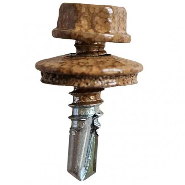 Саморез кровельный KrepTech RAL 0001 Золотой дуб 4,8x19 мм 250 шт. (28925158) - фото 4