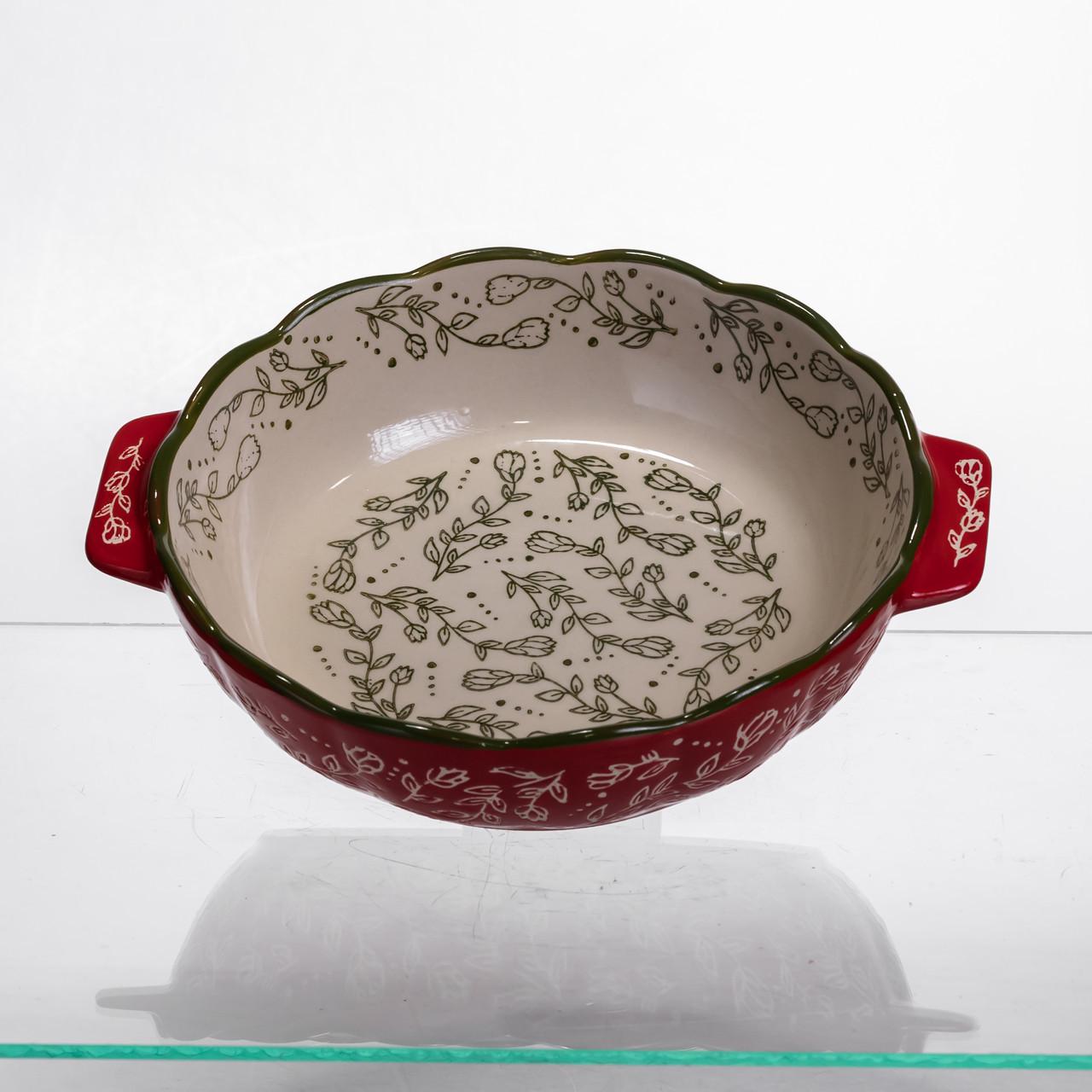 Форма для запекания Vintage круглая с ручками Ø20 см Красный (HM04-06) Форма для запекания Vintage круглая с ручками Ø20 см Красный (HM04-06)