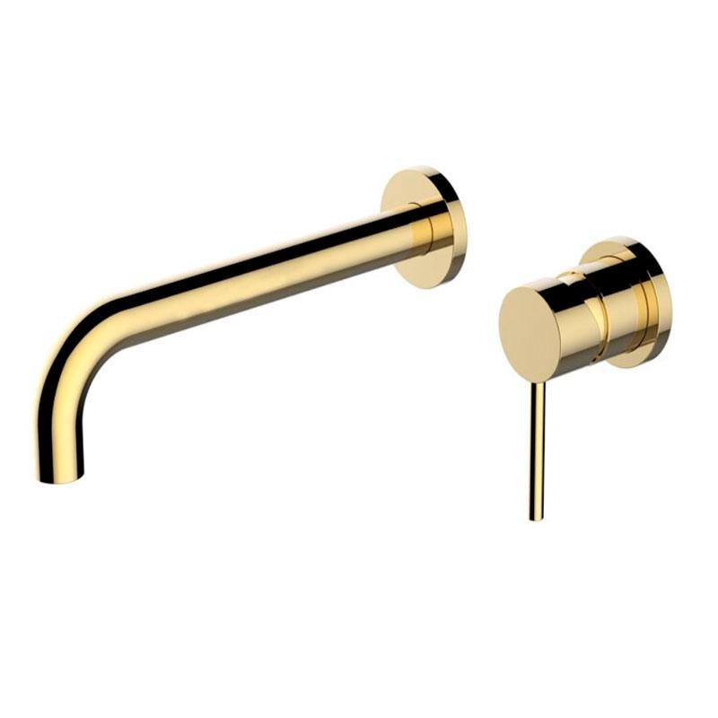 Смеситель для умывальника скрытого монтажа настенный Art Design Nice 3451G Золотой