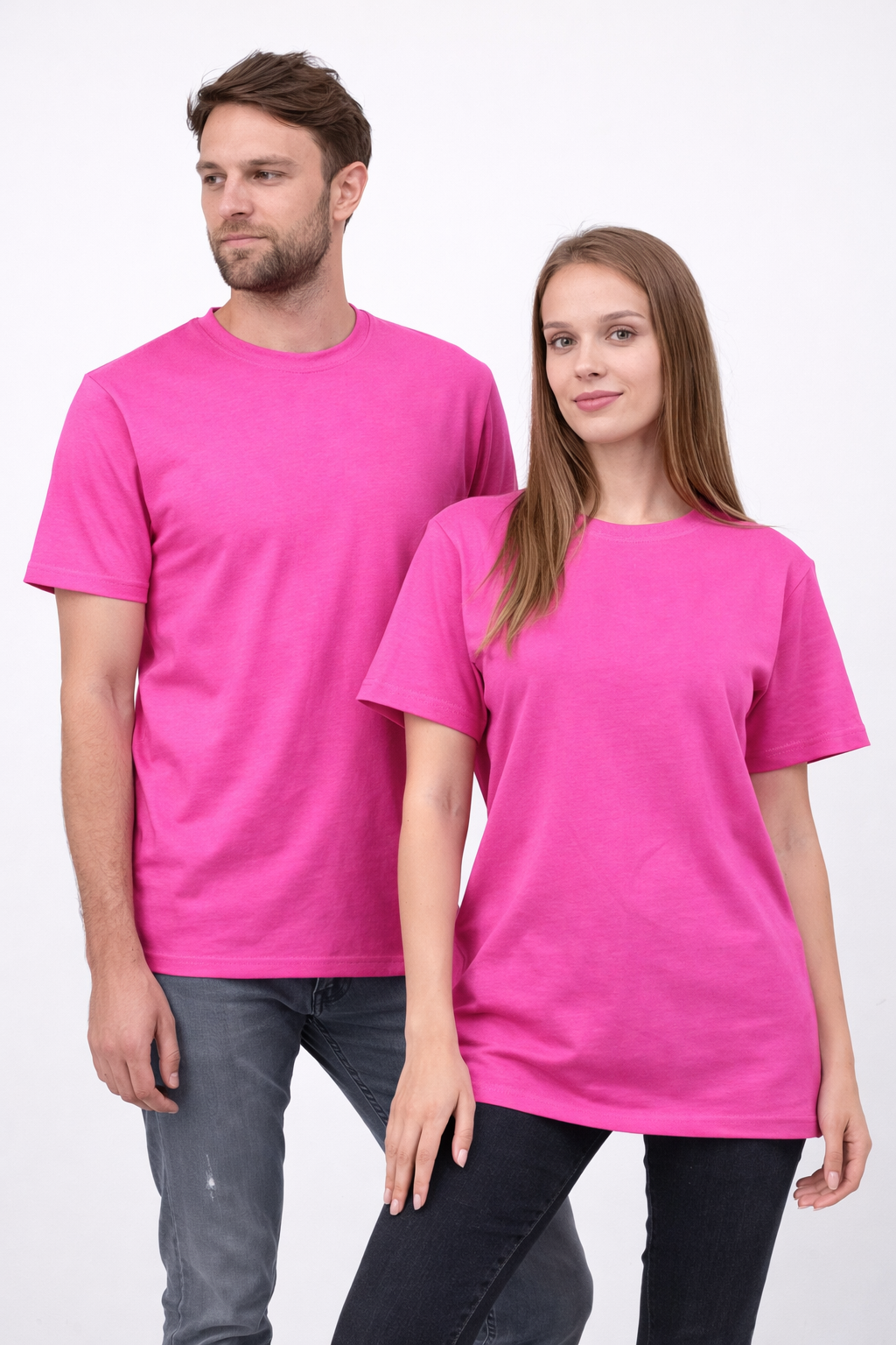 Футболка базова бавовна M Рожевий (6566)