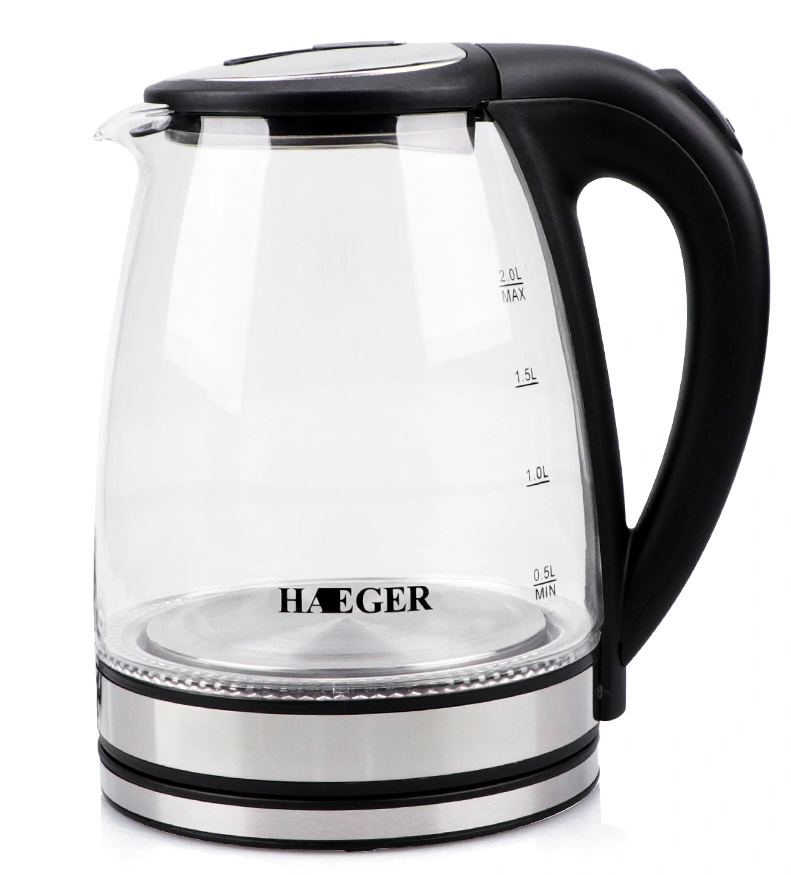 Чайник электрический Haeger HG-7888 2 л 2000 Вт Черный (1552358153)