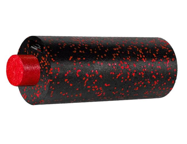 Массажный ролик гладкий PowerPlay PP-4348 2in1 EPP Foam Roller 33x14 см Черный/Красный (60830) - фото 3