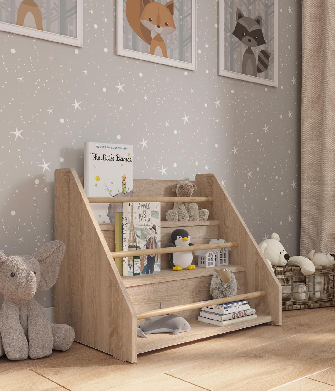 Стеллаж детский Монтессори Дуб сонома (DP-1D)