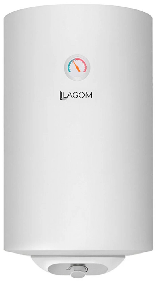 Бойлер Lagom вертикальный 80 л сухой ТЭН 1,6 кВт Белый (D5-80)
