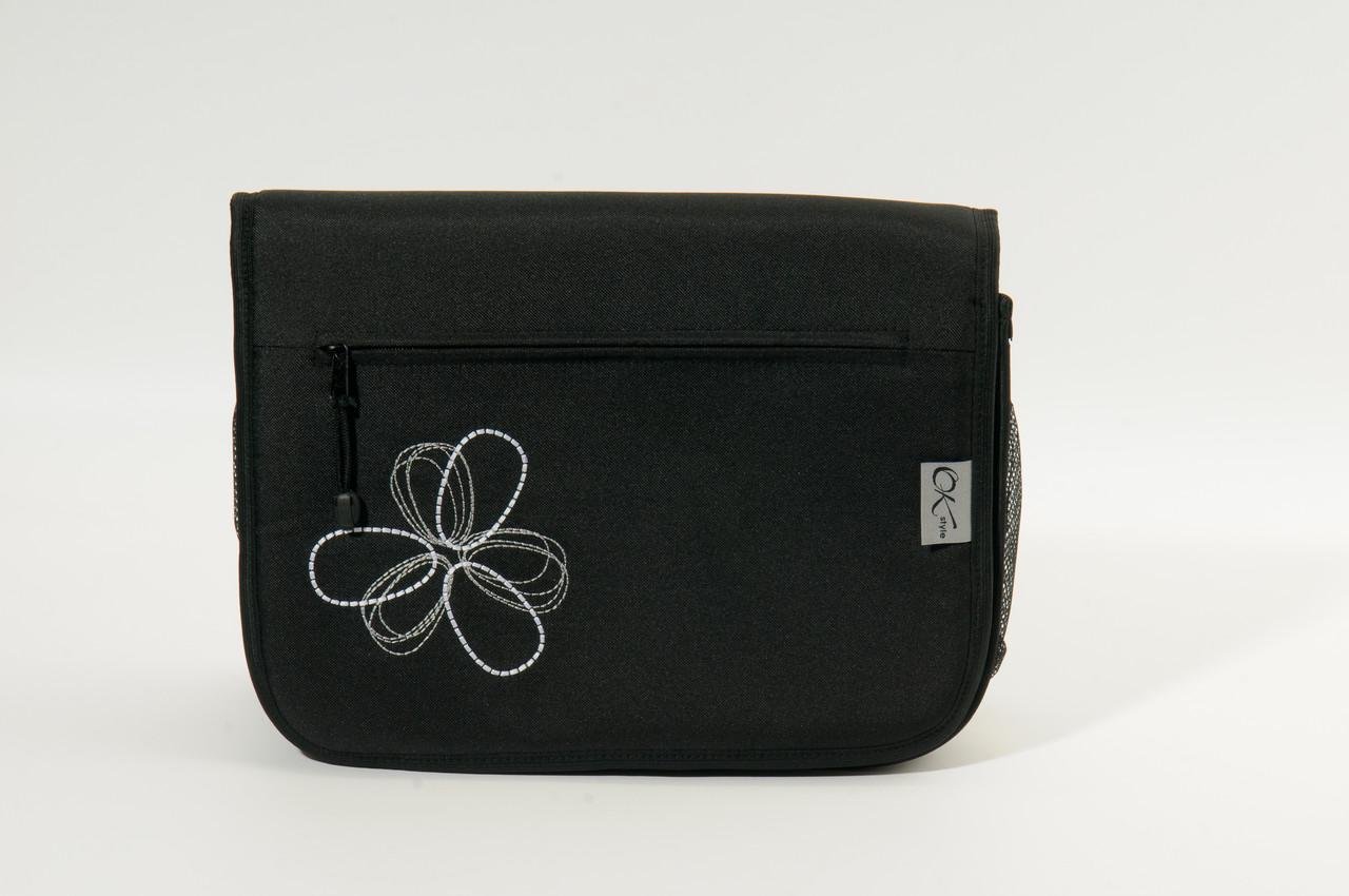 Сумка на коляску Ok Style Цветок Черный