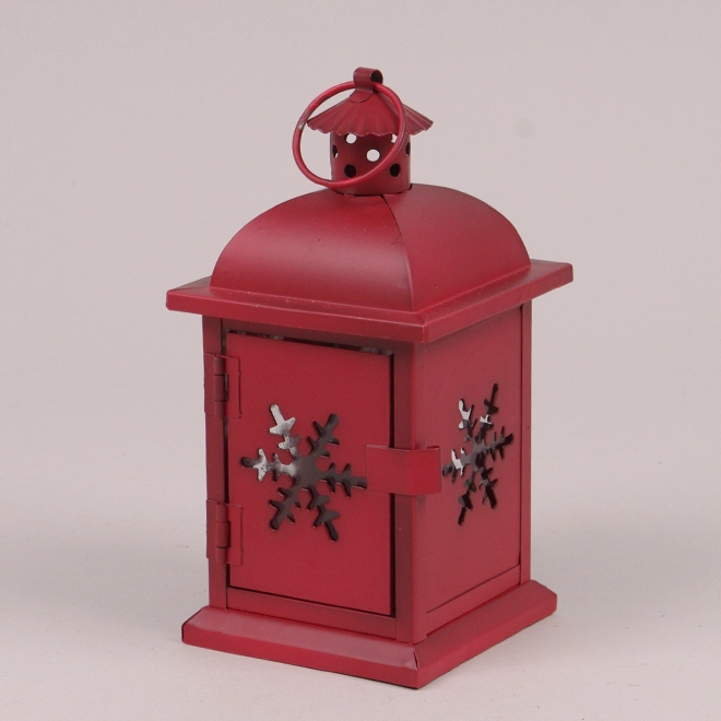 Фонарь металлический новогодний WB1158-SN Красный (45540) - фото 1 Фонарь металлический новогодний WB1158-SN Красный (45540) - фото 1