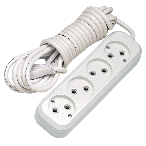 Удлинитель сетевой Makel MGP144 без заземления 4 розетки и кабель 5 м Белый (29596659) - фото 1 Удлинитель сетевой Makel MGP144 без заземления 4 розетки и кабель 5 м Белый (29596659) - фото 1