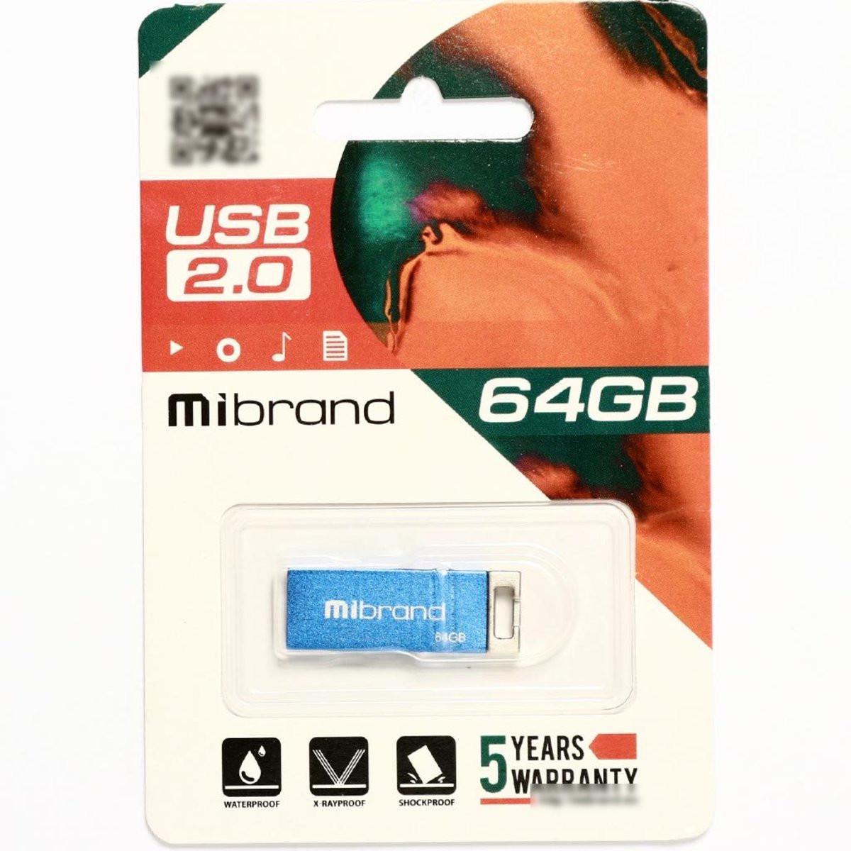 Flash Mibrand USB 2.0 Chameleon 64Gb Blue (29caa1-15507) - фото 2