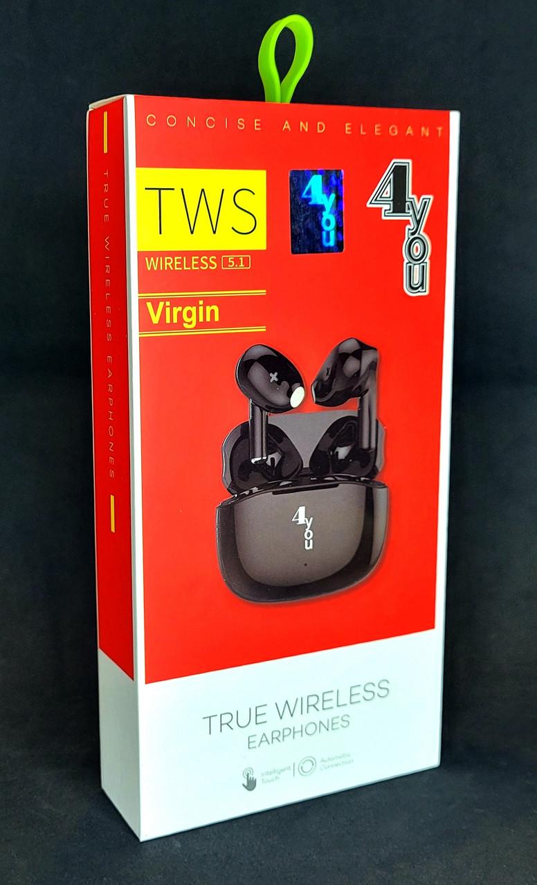 Навушники бездротові 4you VIRGIN Bluetooth 5.1 JL6983 Black (1735099906) - фото 3