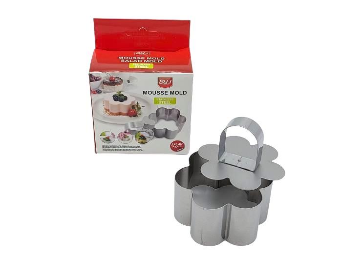 Форма для формирования салатов/гарниров/десертов Цветок с выталкивателем 8х8х4 см (438595962) Форма для формирования салатов/гарниров/десертов Цветок с выталкивателем 8х8х4 см (438595962)