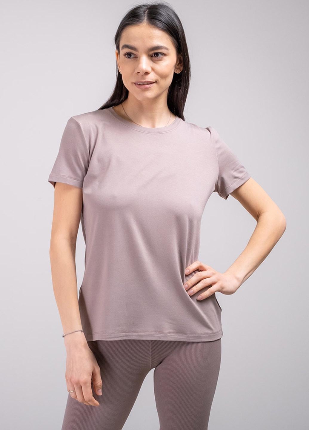 Футболка женская PRISCILA 102248 XS Коричневый (102248_XS)