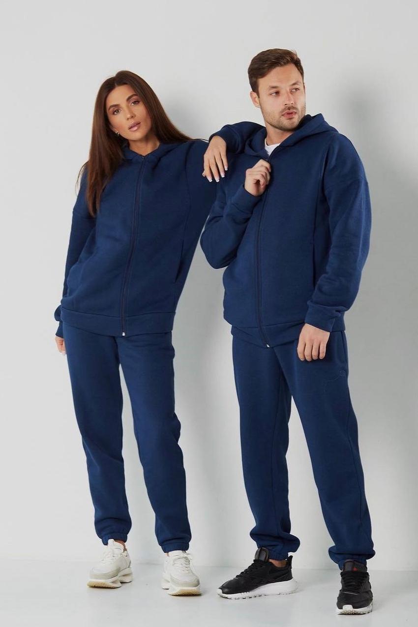 Прогулочный костюм унисекс на замке М115.4 L Темный-индиго (352-1-62)